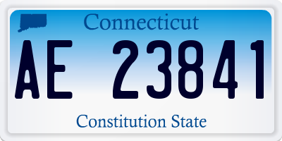 CT license plate AE23841