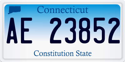 CT license plate AE23852