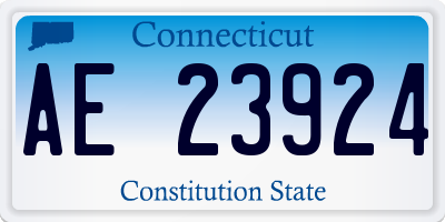 CT license plate AE23924