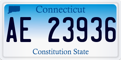 CT license plate AE23936