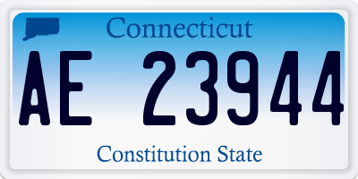 CT license plate AE23944