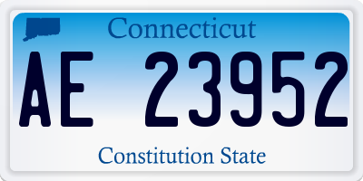 CT license plate AE23952