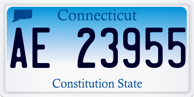 CT license plate AE23955