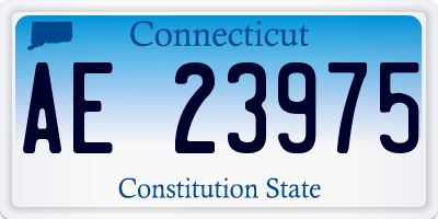 CT license plate AE23975