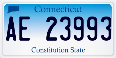 CT license plate AE23993