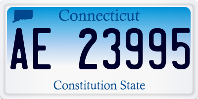 CT license plate AE23995