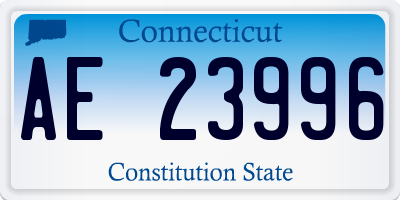 CT license plate AE23996