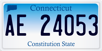 CT license plate AE24053
