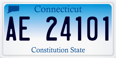 CT license plate AE24101