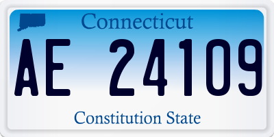 CT license plate AE24109