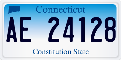 CT license plate AE24128