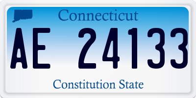 CT license plate AE24133