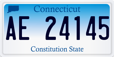 CT license plate AE24145