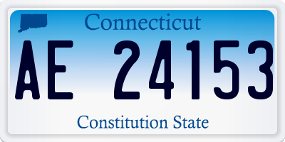 CT license plate AE24153