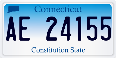 CT license plate AE24155
