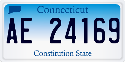 CT license plate AE24169