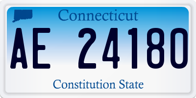 CT license plate AE24180