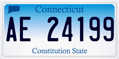 CT license plate AE24199