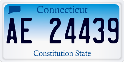 CT license plate AE24439