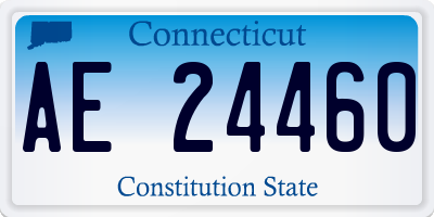 CT license plate AE24460