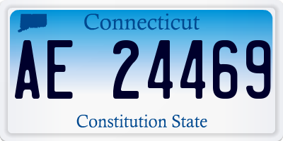 CT license plate AE24469
