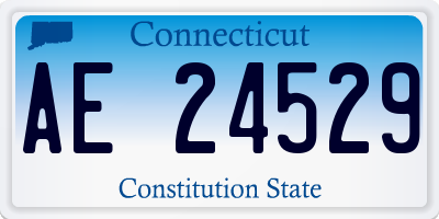 CT license plate AE24529