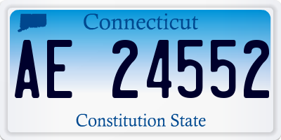 CT license plate AE24552