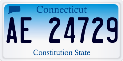 CT license plate AE24729