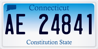 CT license plate AE24841