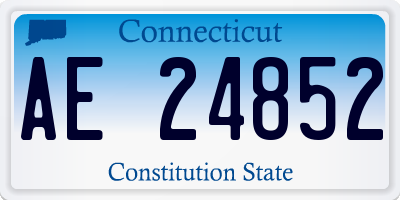 CT license plate AE24852