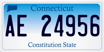 CT license plate AE24956