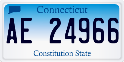 CT license plate AE24966