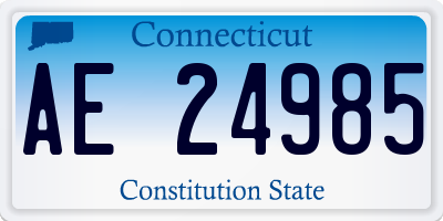 CT license plate AE24985