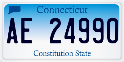 CT license plate AE24990