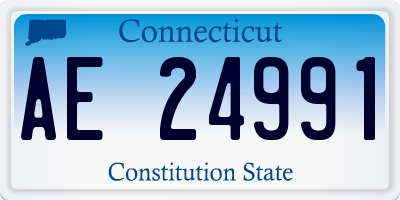 CT license plate AE24991