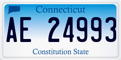CT license plate AE24993
