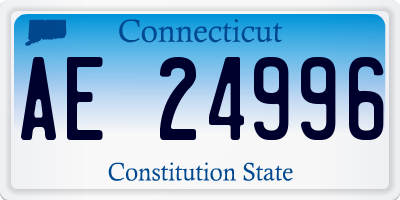 CT license plate AE24996