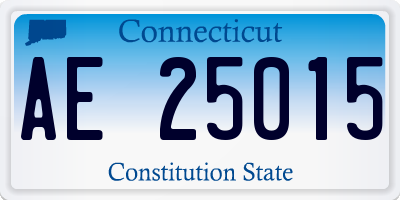 CT license plate AE25015