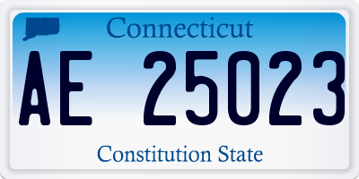 CT license plate AE25023