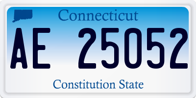 CT license plate AE25052