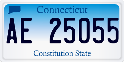 CT license plate AE25055