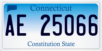CT license plate AE25066