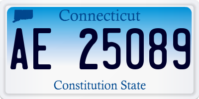 CT license plate AE25089