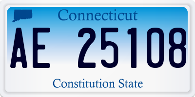 CT license plate AE25108