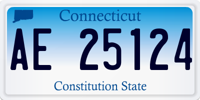 CT license plate AE25124