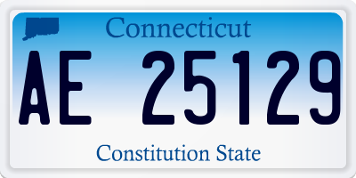 CT license plate AE25129