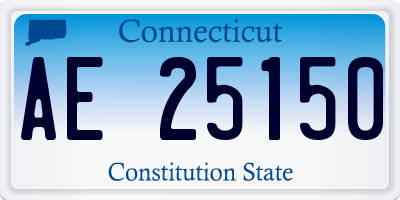 CT license plate AE25150