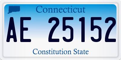 CT license plate AE25152