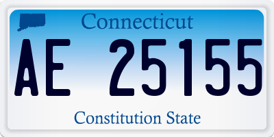 CT license plate AE25155