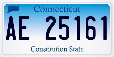 CT license plate AE25161